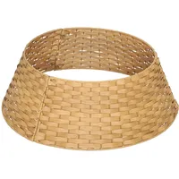 Homcom Weihnachtsbaumrock, Ø 68cm Weihnachtsbaum Kragen aus Kunststoff, Metall