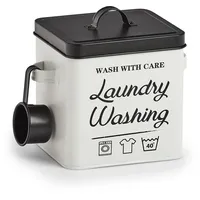 Hti-Living Waschpulver-Box, Metall "Laundry"