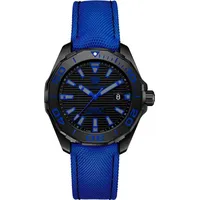Tag Heuer Aquaracer Special Edition Herrenuhr schwarz blau...