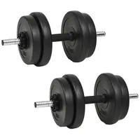 VidaXL Kurzhantel Hantel-Set 40 kg schwarz