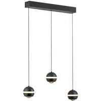 Schöner Wohnen LINI 3-flg. 10 cm eckig schwarz