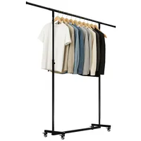 CLP Soran Kleiderständer 150x120x50 cm schwarz