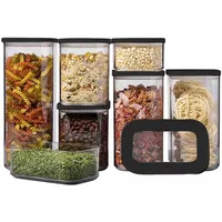 Mepal Modula Küchendose schwarz 1,0 l 7-teiliges Set