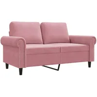 VidaXL 2-Sitzer-Sofa Rosa 120 cm Samt