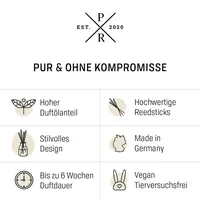 Fragrance and style gmbh Purple River Reed Diffuser Glas,