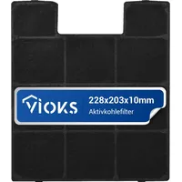 Vioks Kohlefilter kompatibel mit Amica KF 17141 Aktivkohlefilter für