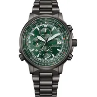 Citizen AT8304-57W Eco-Drive Promaster Sky Funk Herrenuhr Schwarz/Grün