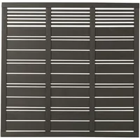 Plus Sichtschutzelement 176 x 170 cm Grau/Massivholz
