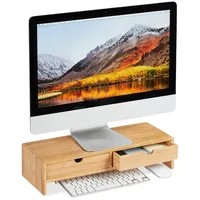 Relaxdays Monitorständer Bambus