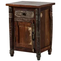 Massivmoebel24 Nachttisch Altholz 50x42x70 mehrfarbig lackiert Fable #03