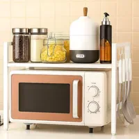 DanDiBo Ambiente Mikrowellenregal Verstellbar 40-64 cm Weiß