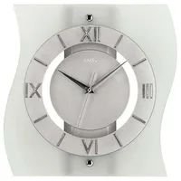 AMS Funkwanduhr modern 30,0 cm 5909 silber