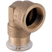 Geberit Mapress Kupfer Übergangswinkel 90Gr mit IG Rg d12-Rp1/2