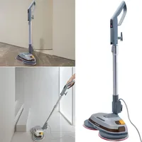 Casativo Fussboden-Poliermaschine mit Teleskop-Griff und Mikrofaserpads