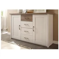 Die Möbelfundgrube Kommode mit 4 Schubladen Pinie weiß -