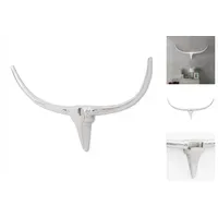 VidaXL Wall Mounted Aluminium Stiers Kopf Dekoration Silber 96cm