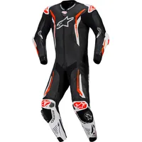 Alpinestars GP Tech V5 Lederkombi - Schwarz/Weiß/Neon-Rot - 50