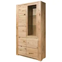 MASSIVMOEBEL24.DE Vitrine KENT 113 x 40 x 205 cm