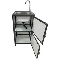 Hti-Living HTI-Living, Spüle mit Unterschrank für Outdoorküche Grau