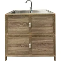 Hti-Living Outdoorspüle L Gerti Braun