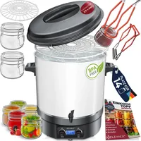 Kesser Einkochautomat 2000W 27L LCD-Display Glühweintopf Heißgetränkeautomat - Weiß