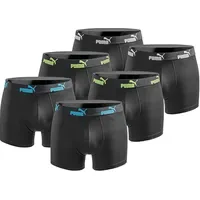 Puma Boxershorts 6er Pack Schwarz M