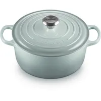 Le Creuset Bräter Signature 24 cm rund sea salt
