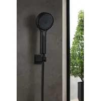 Primaster Handbrause-Set Flavia 3 Strahlarten schwarz matt