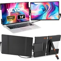 Vevor 14-Zoll-Laptop-Bildschirm-Extender, tragbarer Full HD 1080P-Monitor für 13-17-Zoll-Laptops, Laptop-Monitor-Extender