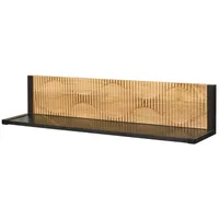 MASSIVMOEBEL24.DE Wandregal 150 x 25 x 25 cm Schwarz