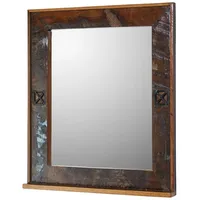 MASSIVMOEBEL24.DE Spiegel Altholz 68x8x79 mehrfarbig lackiert NATURE OF SPIRIT
