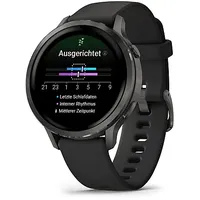 Garmin Venu 4 41 mm Schwarz/Schiefergrau Silikon Armband Grau