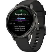 Garmin Venu 4 41 mm Schwarz/Schiefergrau Silikon Armband Grau