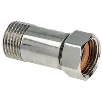 Tecuro Verschraubung mit Überwurfmutter x Außengewinde, Messing glanzverchromt ÜWM