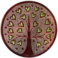 Saraswati Räucherstäbchenhalter "Lebensbaum" Speckstein graviert 10 cm