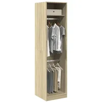 VidaXL Sonoma Eiche Kleiderschrank 50x50x200 cm braun