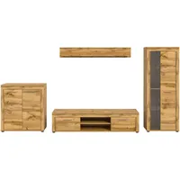 MID.YOU Wohnwand , holzfarben , Maße cm B: 330