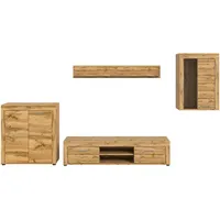 MID.YOU Wohnwand , holzfarben , Maße cm B: 330