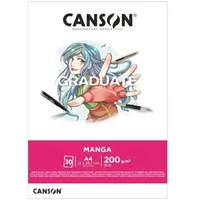 Canson Graduate Manga-Block, A4, 30 Blatt, glatt, 200 g,