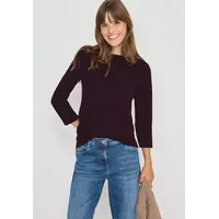 Cecil Basic U-Boot Shirt eggplant red S - S