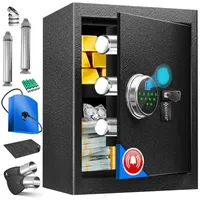 Kesser Elektronischer Tresor mit Fingerabdruck & Schlüssel / Zahlenschloss
