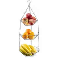 Intirilife Küchenampel Hängekorb für Obst und Gemüse - Gr.: