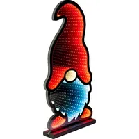 Star-Max LED Weihnachtswichtel Kunststoff 30x7x60cm 163 LED rot