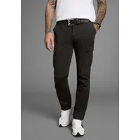 Bruno Banani Cargohose modern Eng anliegend Schwarz 40 32