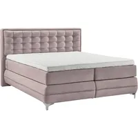 Musterring Boxspringbett MUSTERRING "Dubai", lila (d 531 flieder), B:217cm