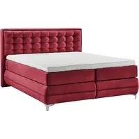 Musterring Boxspringbett MUSTERRING "Dubai", rot (d 521 rot), B:197cm