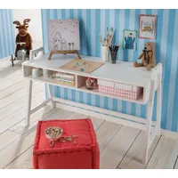 Main Möbel Schreibtisch Jasmin Kiefer massiv / Weiß