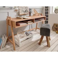 Main Möbel Schreibtisch Jasmin Buche massiv geölt / Beige