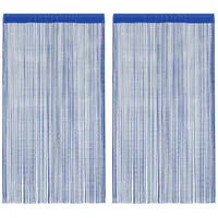 VidaXL Fadenvorhänge 2 Stk. 100 x 250 cm, Blau