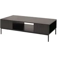 MCW Couchtisch Schwarz Holz 120 x 39 x 60